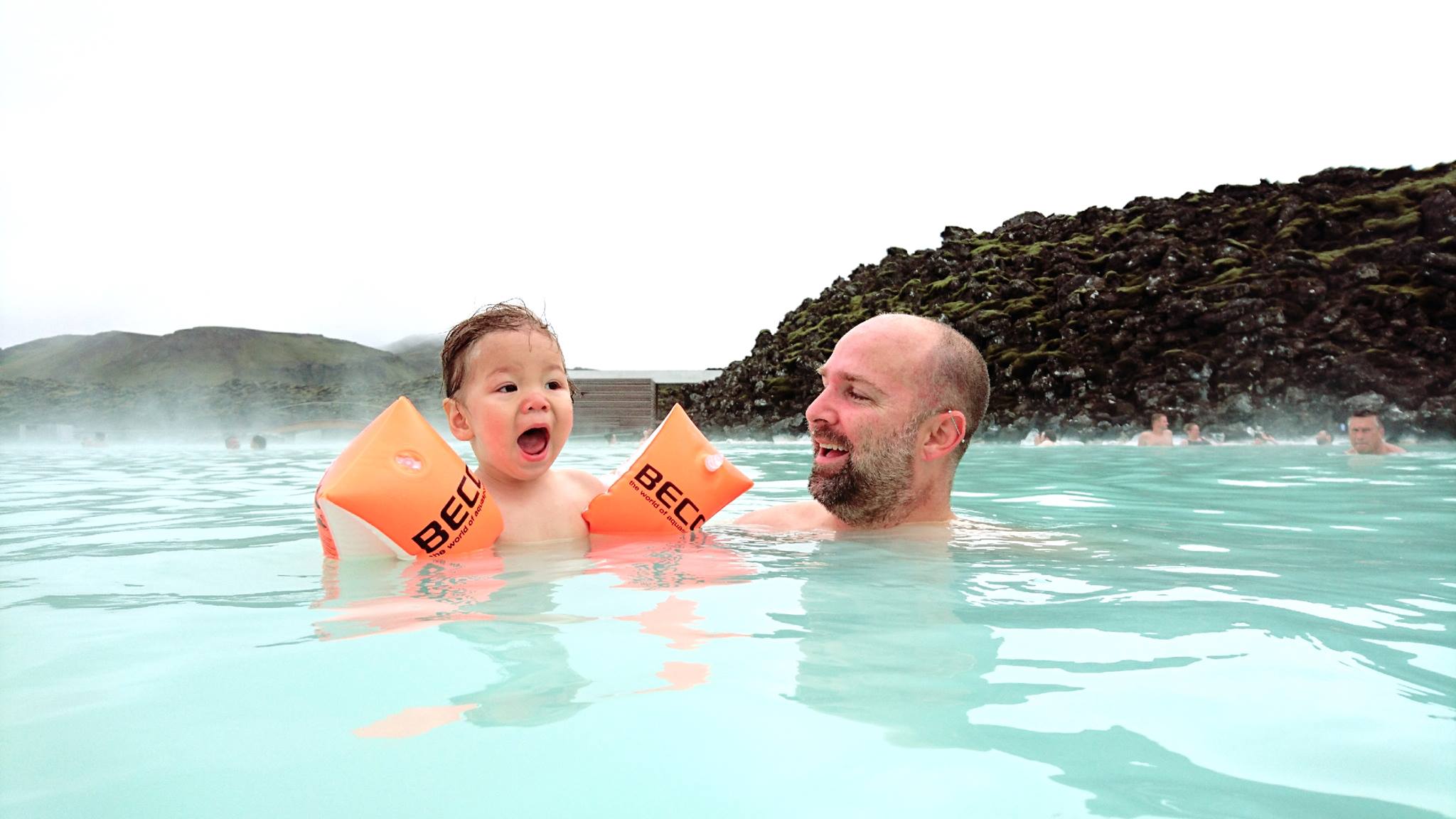 "It's hot in here!" Blue Lagoon, Iceland (60E+/person)